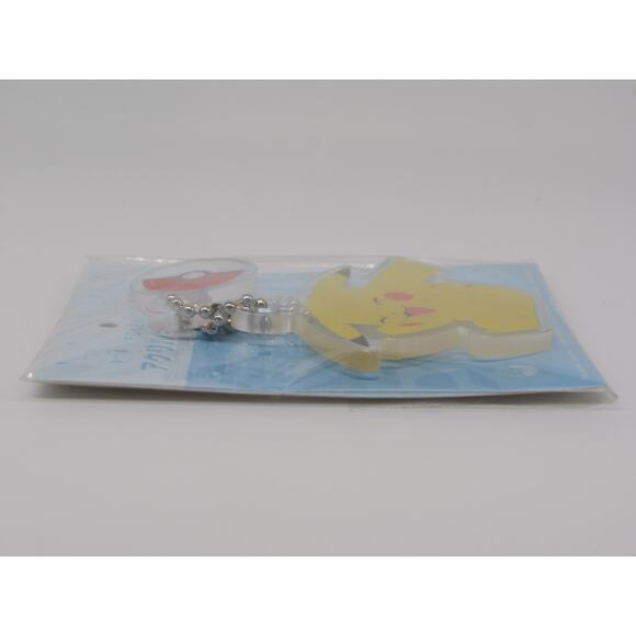 NEW Sealed Smiling Pikachu Acrylic Beaded Keyring Pokeball Meine Rollen Nintendo - Picture 6 of 12